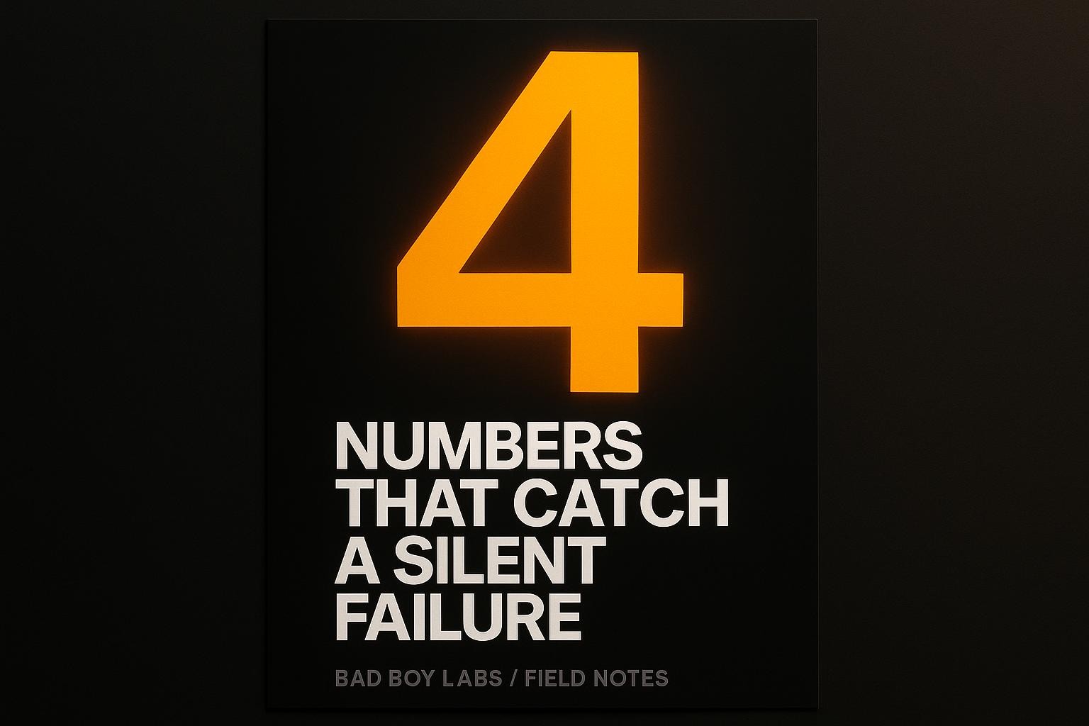The Four Numbers That Tell You Your AI Automation Is Working (or Quietly Failing)
